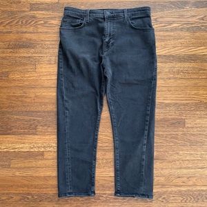 Men’s Black True Religion Cropped Cotton Jeans